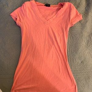 Pink v neck